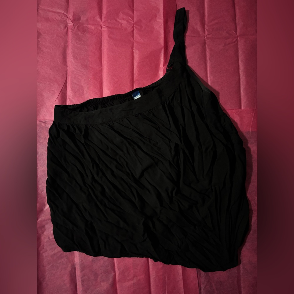 Old Navy Asymmetrical Black Bubble Skirt